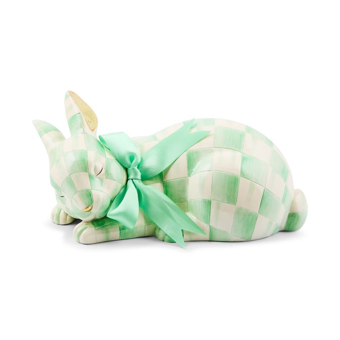 MacKenzie-Childs spring Mint Check Fluffy Bunny