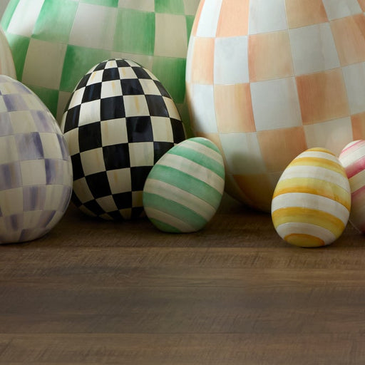 MacKenzie-Childs spring Mint Stripe Mini Egg