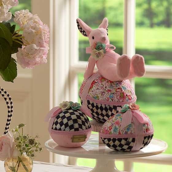 MacKenzie-Childs Spring Prairie Bunny on Egg