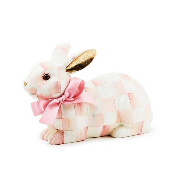 MacKenzie-Childs Spring Rosy Check Resting Bunny