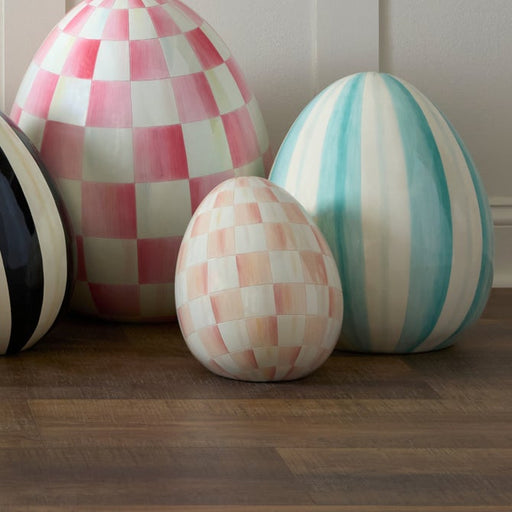 MacKenzie-Childs Spring Rosy Check Small Egg