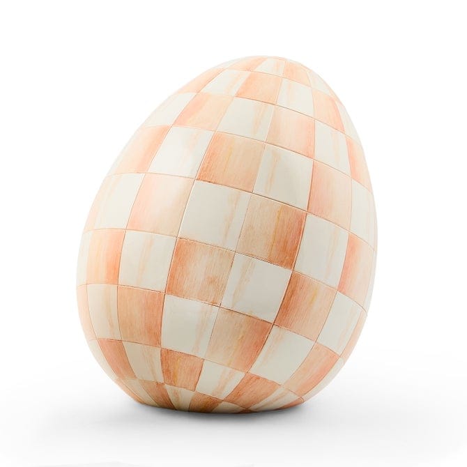 MacKenzie-Childs Spring Rosy Check Small Egg