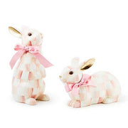 MacKenzie-Childs Spring Rosy Check Standing Bunny