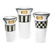 MacKenzie-Childs Spring Spectator Galvanized Flower Buckets - Set of 3