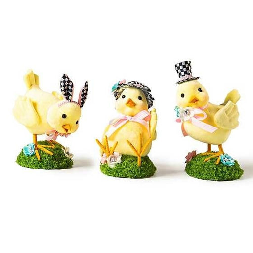 MacKenzie-Childs Spring Spring Fling Chicks, Set of 3