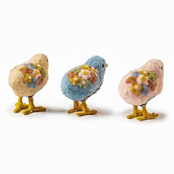 MacKenzie-Childs Spring Spring Fling Felted Chicks, Set of 3  - FINAL SALE