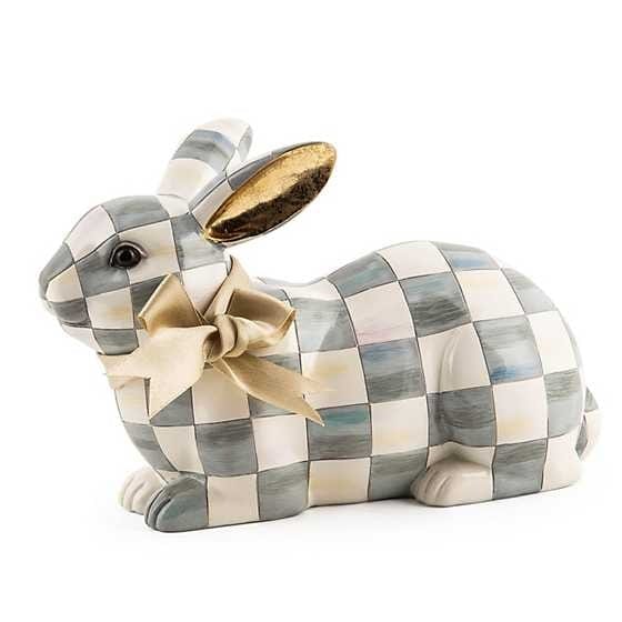 MacKenzie-Childs Spring Sterling Check Resting Bunny