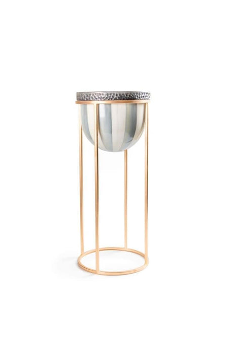 MacKenzie-Childs Spring Sterling Stripe Plant Stand - Tall