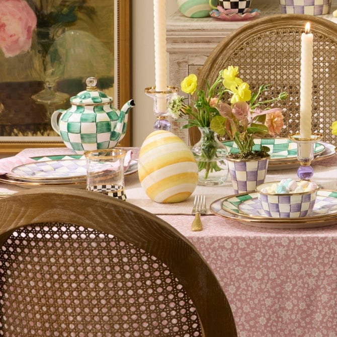MacKenzie-Childs spring Sunshine Stripe Mini Egg