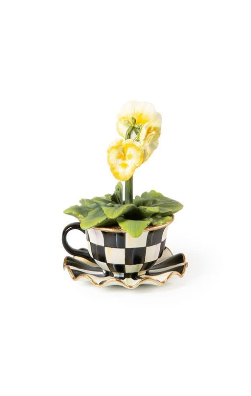 MacKenzie-Childs Spring Teacup pansy