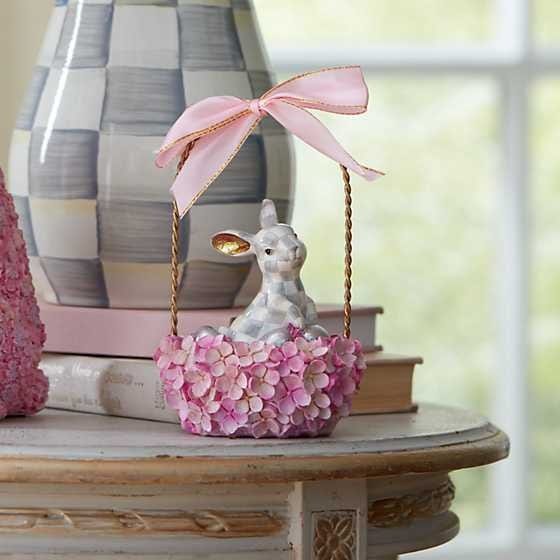 MacKenzie-Childs Spring Touch of Pink Bunny Basket