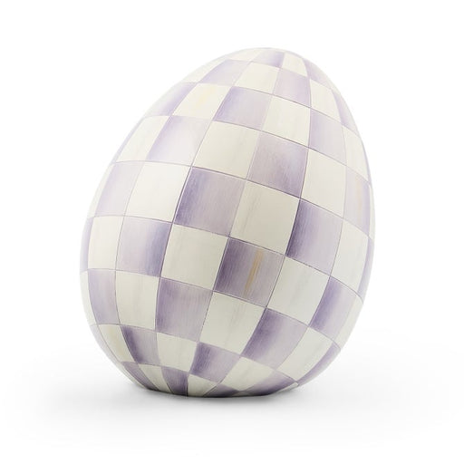 MacKenzie-Childs Spring Violet Check Small Egg