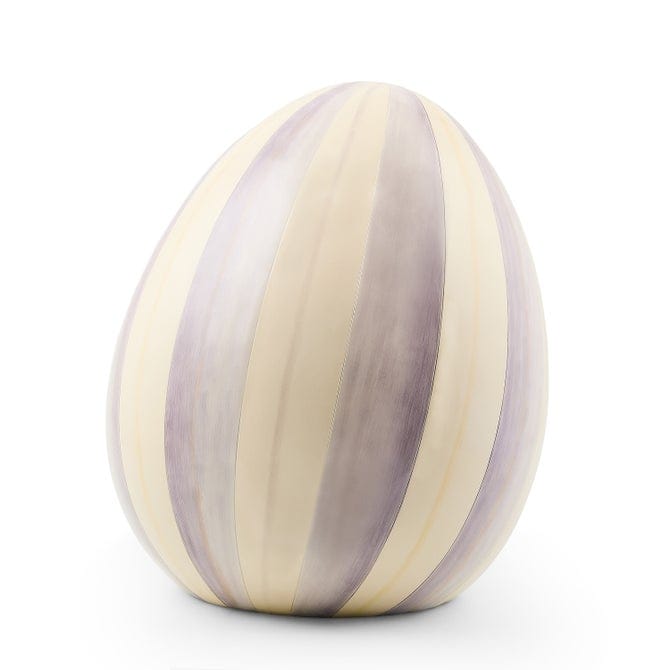 MacKenzie-Childs Spring Violet Stripe Medium Egg