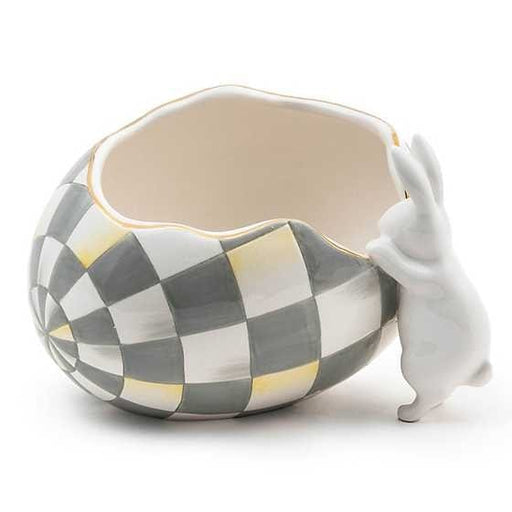 MacKenzie-Childs Spring White Rabbit Dish