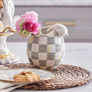 MacKenzie-Childs Spring White Rabbit Vase