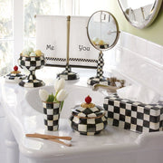 MacKenzie-Childs Squashed Pots Courtly Check Curioisty Pot