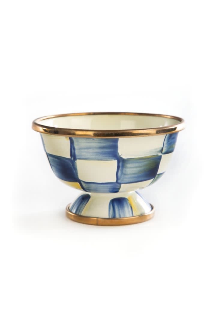 MacKenzie-Childs Sugar Bowls Royal Check Enamel  Little Sugar Bowl