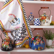 MacKenzie-Childs Sugar Bowls Royal Check Lidded Sugar Bowl