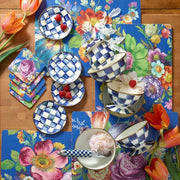 MacKenzie-Childs Sugar Bowls Royal Check Lidded Sugar Bowl