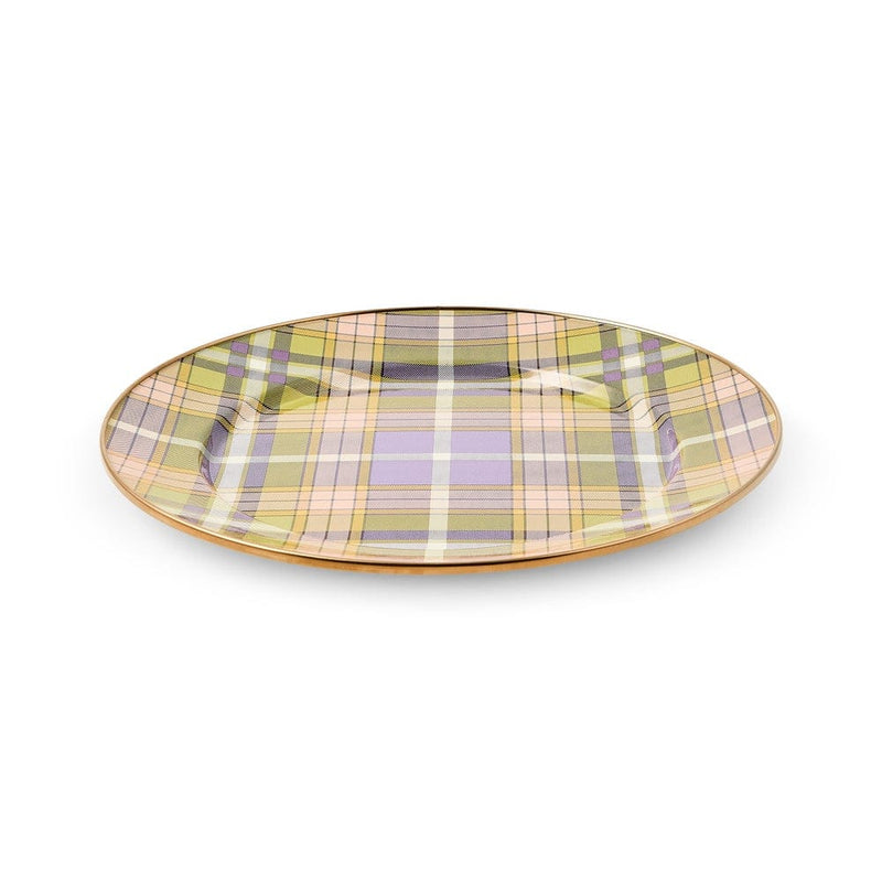 MacKenzie-Childs Tartan Violet Charger/Plate