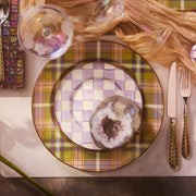 MacKenzie-Childs Tartan Violet Charger/Plate