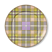 MacKenzie-Childs Tartan Violet Charger/Plate