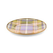 MacKenzie-Childs Tartan Violet Salad/Dessert Plate