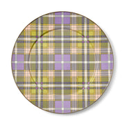 MacKenzie-Childs Tartan Violet Serving Platter