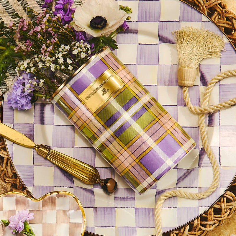 MacKenzie-Childs Tartan Violet Utensil Holder