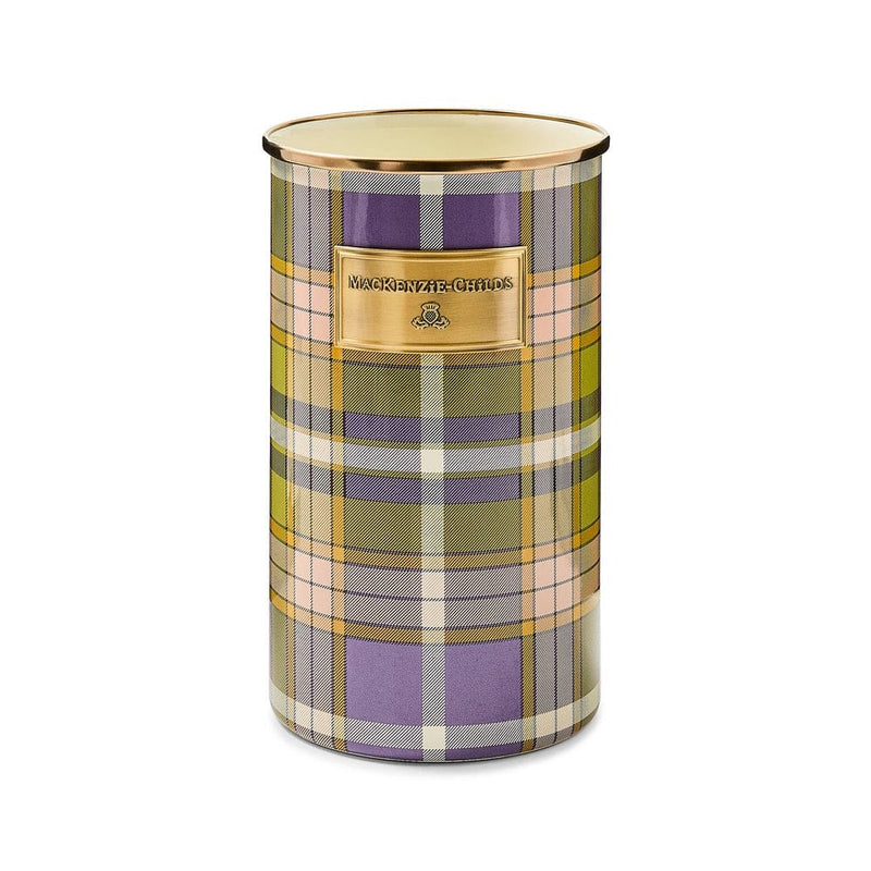 MacKenzie-Childs Tartan Violet Utensil Holder