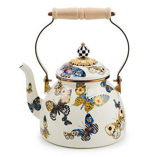 MacKenzie-Childs Tea Kettles Butterfly 2 Quart Tea Kettle