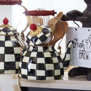 MacKenzie-Childs Tea Kettles Courtly Check Enamel Tea Kettle - 2 Quart