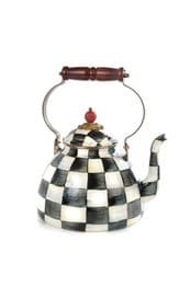 MacKenzie-Childs Tea Kettles Courtly Check Enamel Tea Kettle - 3 Quart