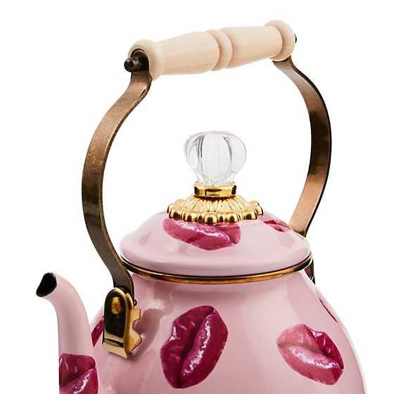 MacKenzie-Childs Tea Kettles Kiss Me 2 Quart Tea Kettle