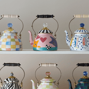 MacKenzie-Childs Tea Kettles Mackenzie-Childs Collective Series 2025 - Cat Love 2 Quart Tea Kettle