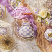 MacKenzie-Childs Tea Kettles Mackenzie-Childs Violet Check 2 Quart Tea Kettle