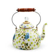 MacKenzie-Childs Tea Kettles Mackenzie-Childs Wildflowers Green 3 Quart Tea Kettle