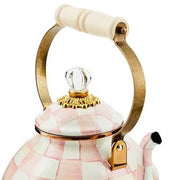 MacKenzie-Childs Tea Kettles Rosy Check 3 Quart Tea Kettle