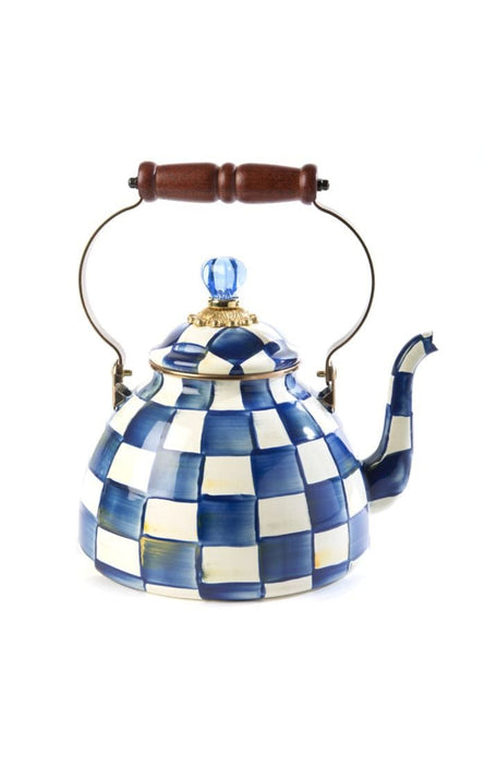 MacKenzie-Childs Tea Kettles Royal Check Tea Kettle - 3 Quart