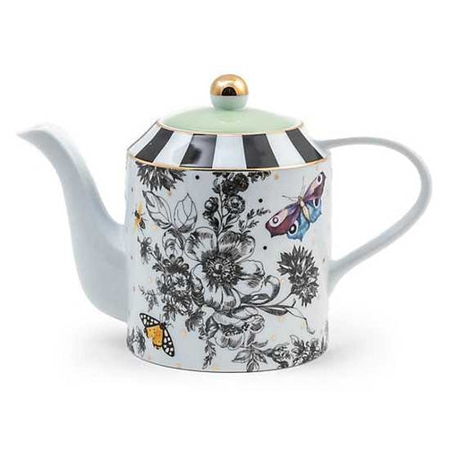 MacKenzie-Childs Teapots Butterfly Toile Teapot
