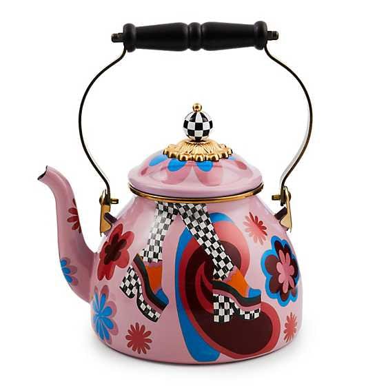 MacKenzie-Childs Teapots Go Go 2 Quart Tea Kettle