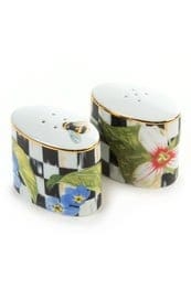 MacKenzie-Childs Thistle and Bee salt and pepper Set