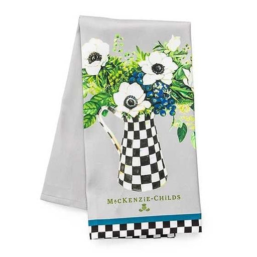 MacKenzie-Childs Towels Anemone Pitcher Dish Towel