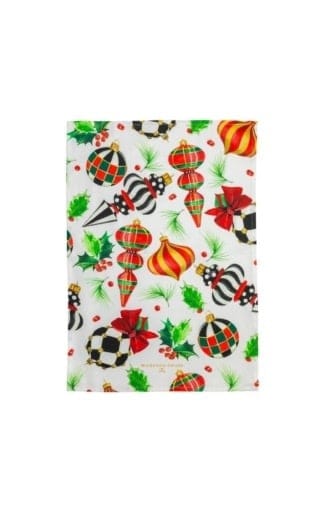 MacKenzie-Childs Towels Deck the Halls Dish Towel