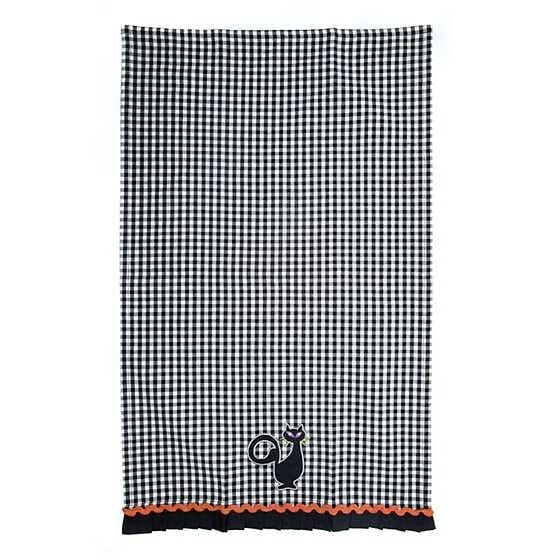 MacKenzie-Childs Towels Gingham Cat Dish Towel