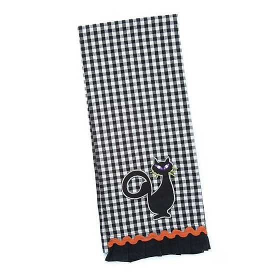 MacKenzie-Childs Towels Gingham Cat Dish Towel