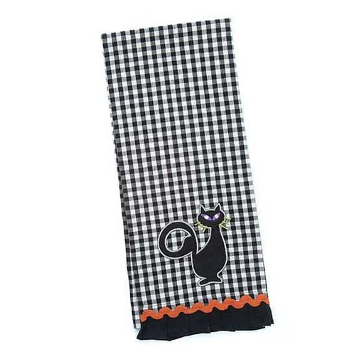 MacKenzie-Childs Towels Gingham Cat Dish Towel