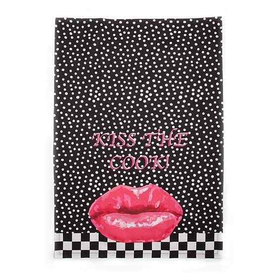 MacKenzie-Childs Towels Kiss the Cook Dish Towel