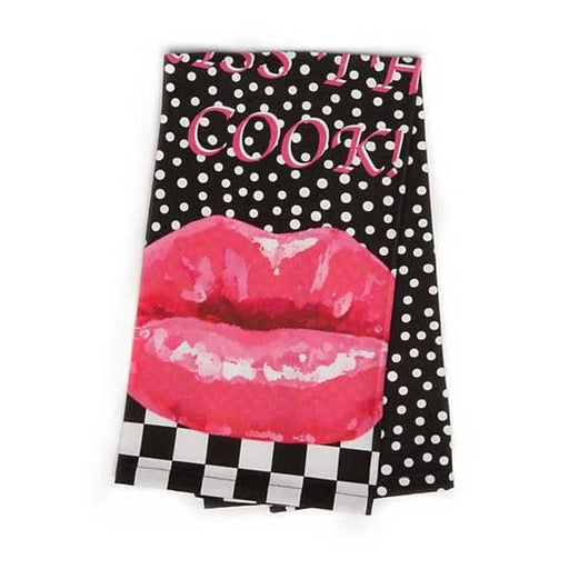 MacKenzie-Childs Towels Kiss the Cook Dish Towel