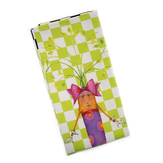 MacKenzie-Childs Towels Patience Brewster Cora Carrot Dish Towel